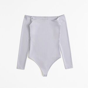 Abercrombie Off Shoulder Long Sleeve Jersey Bodysuit